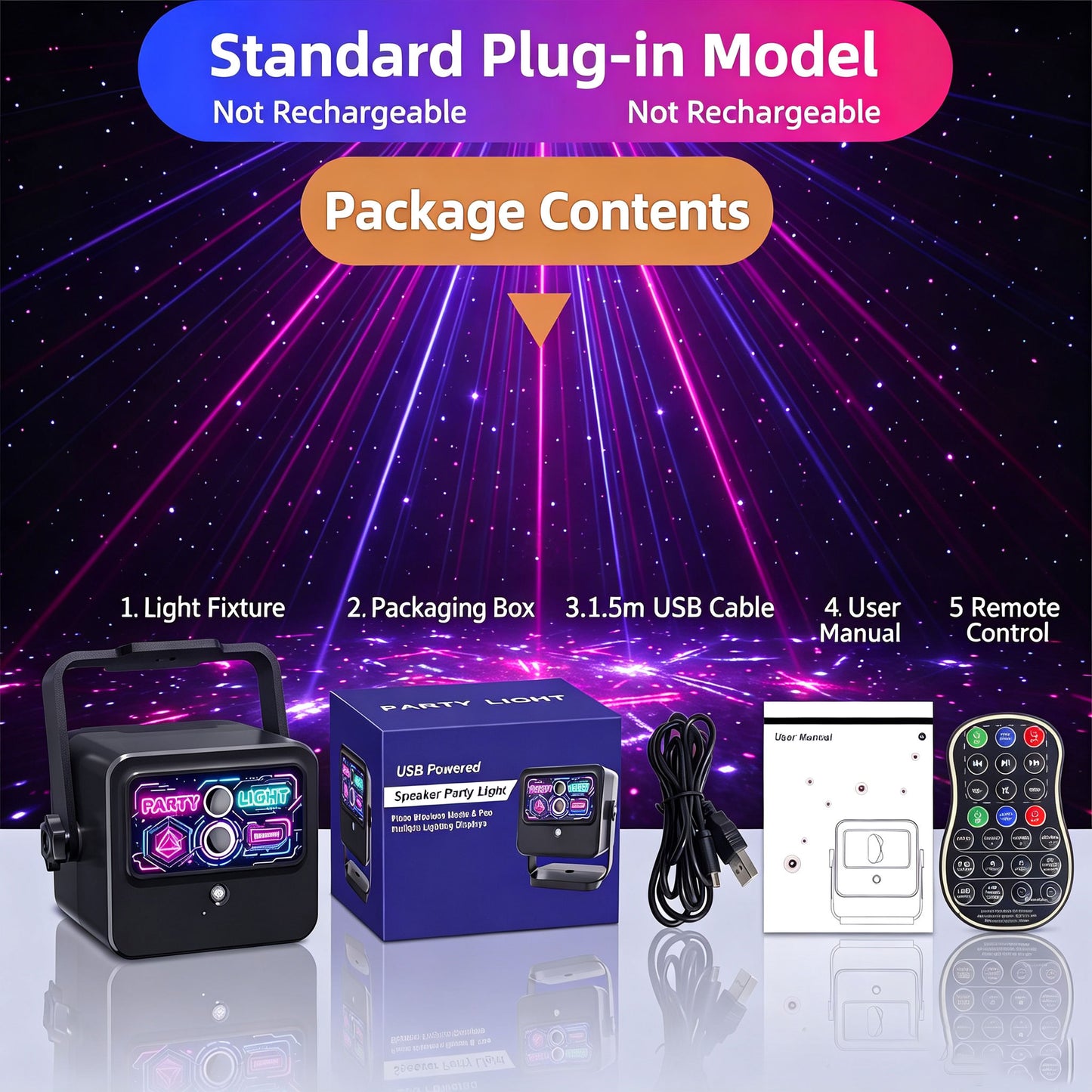 (NEW)RaveLight™-Bluetooth Speaker Party Lights