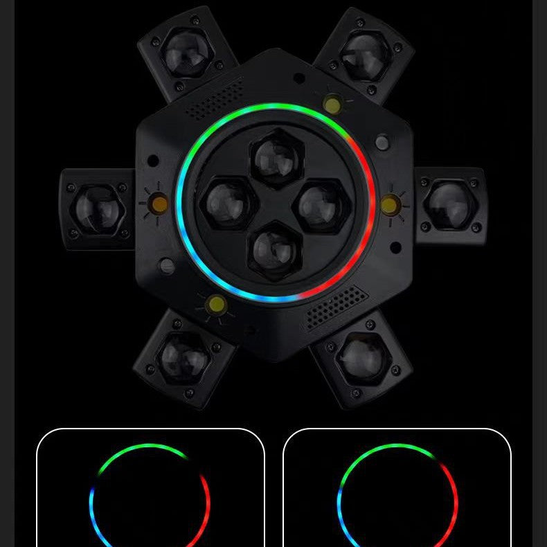 RaveLight™  150W Six Arm Moving Head Stage Light