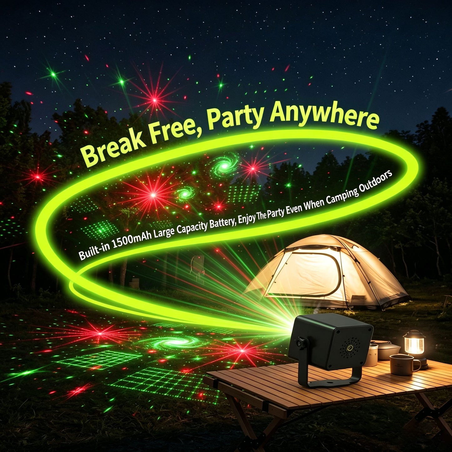 (NEW)RaveLight™-Bluetooth Speaker Party Lights