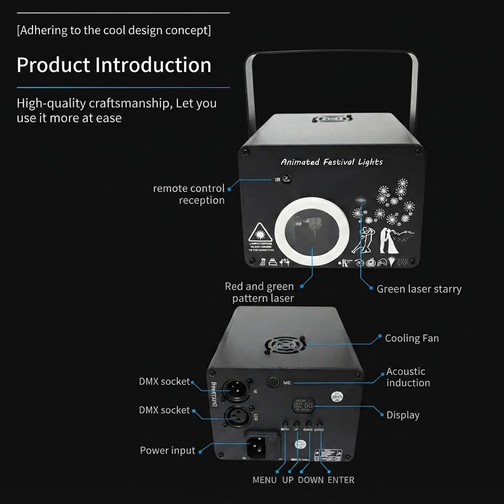 RaveLight™ 9 Major Theme Animation Lights