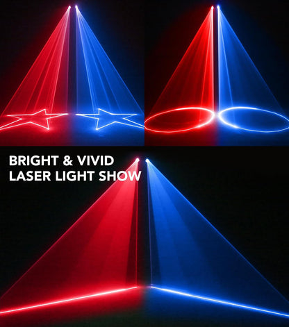 RaveLight™  3-in-1 Laser, Scanner, & Strobe Stage Lighting