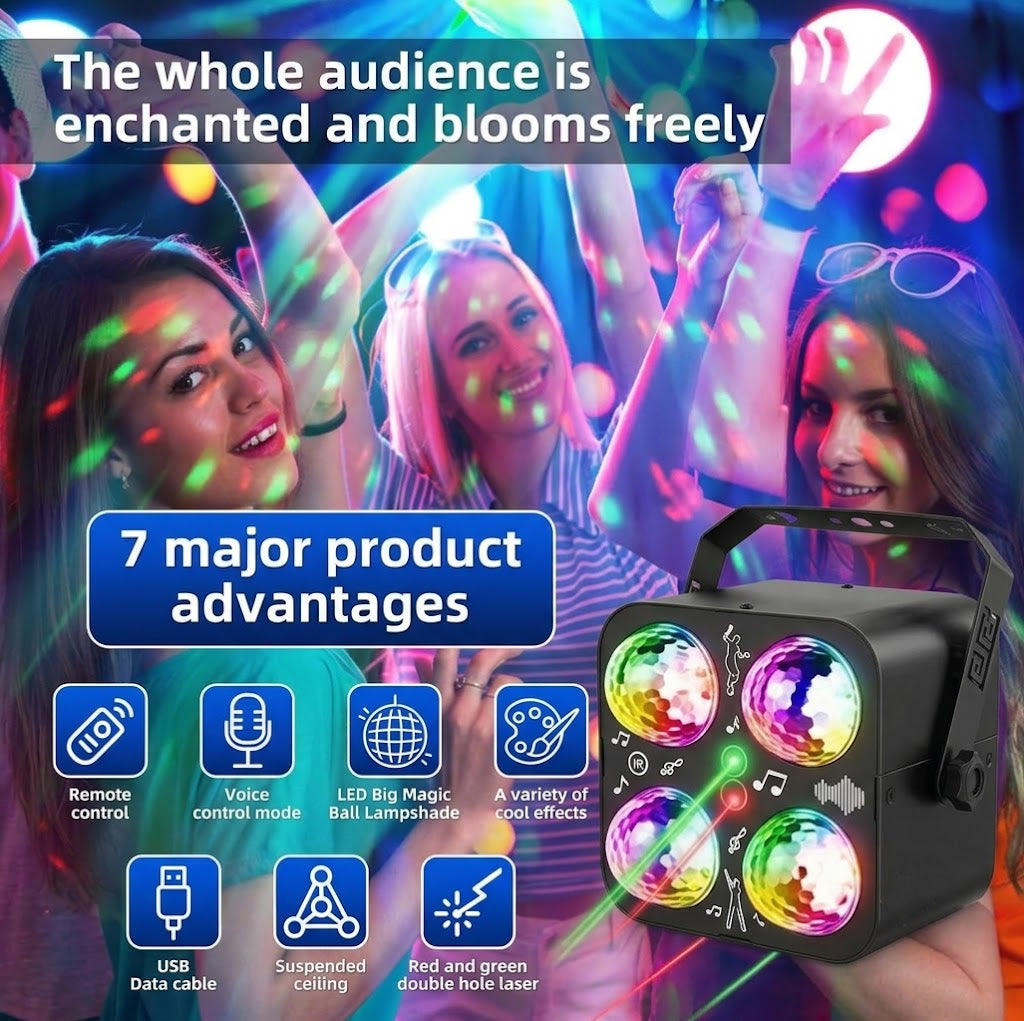 RaveLight™ 4 Magic Ball Pattern Light