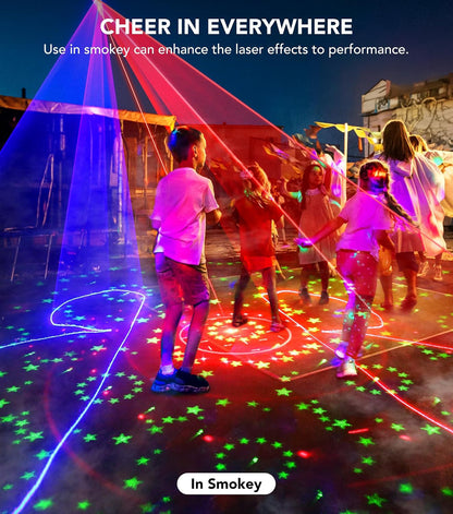 RaveLight™  3-in-1 Laser, Scanner, & Strobe Stage Lighting