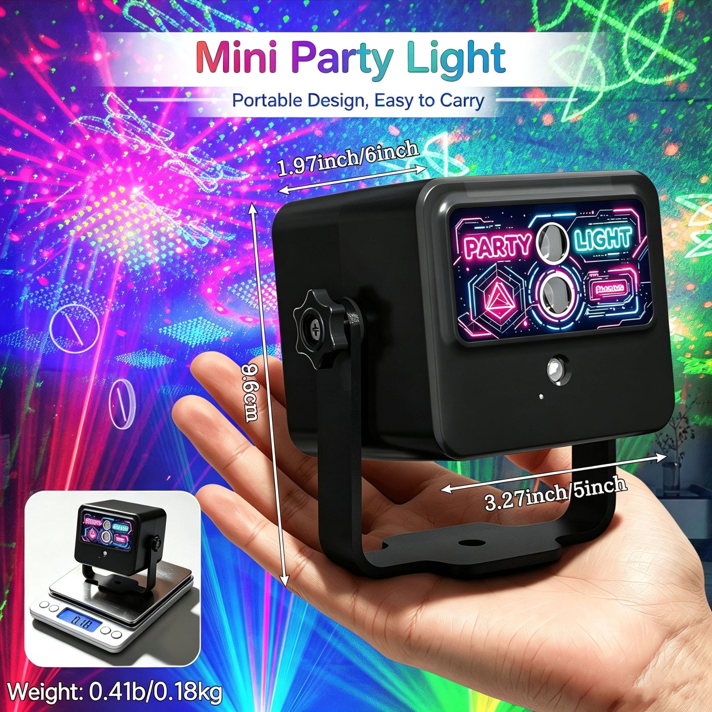 (NEW)RaveLight™-Bluetooth Speaker Party Lights
