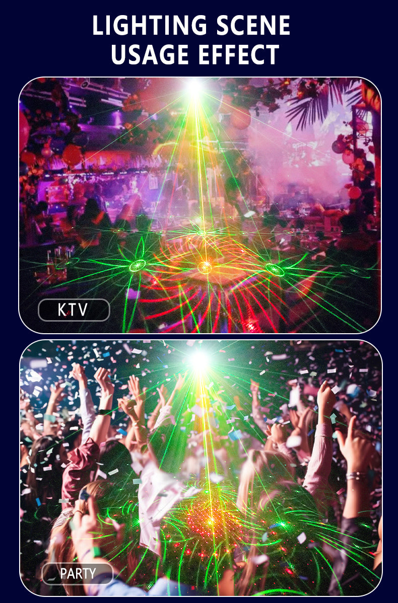 RaveLight™ WIRELESS 3-Laser Strobe Lighting