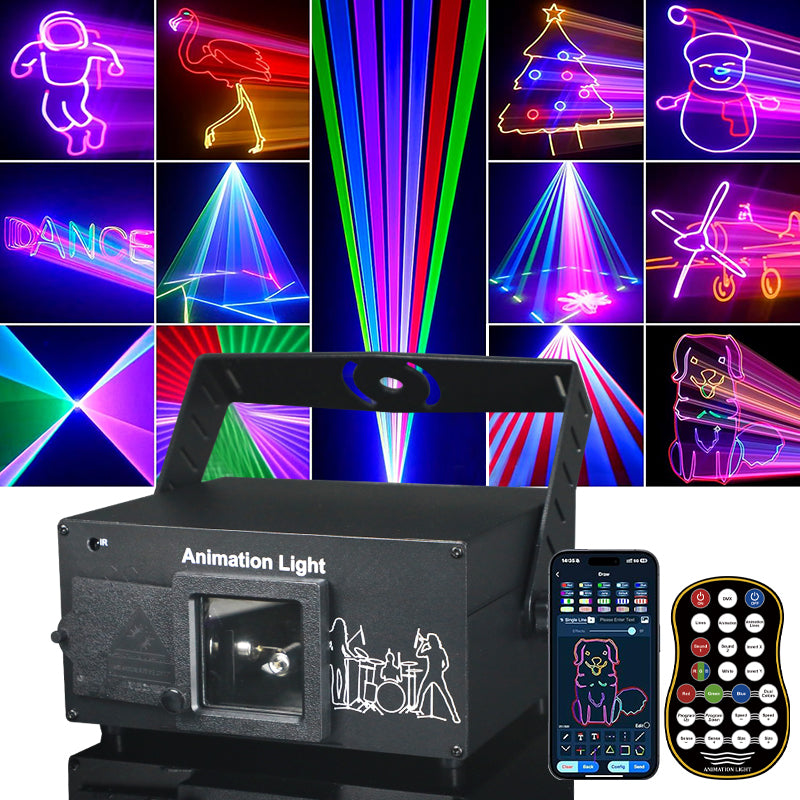 (NEW)RaveLight™  APP DIY Drawing Animation Laser Projector
