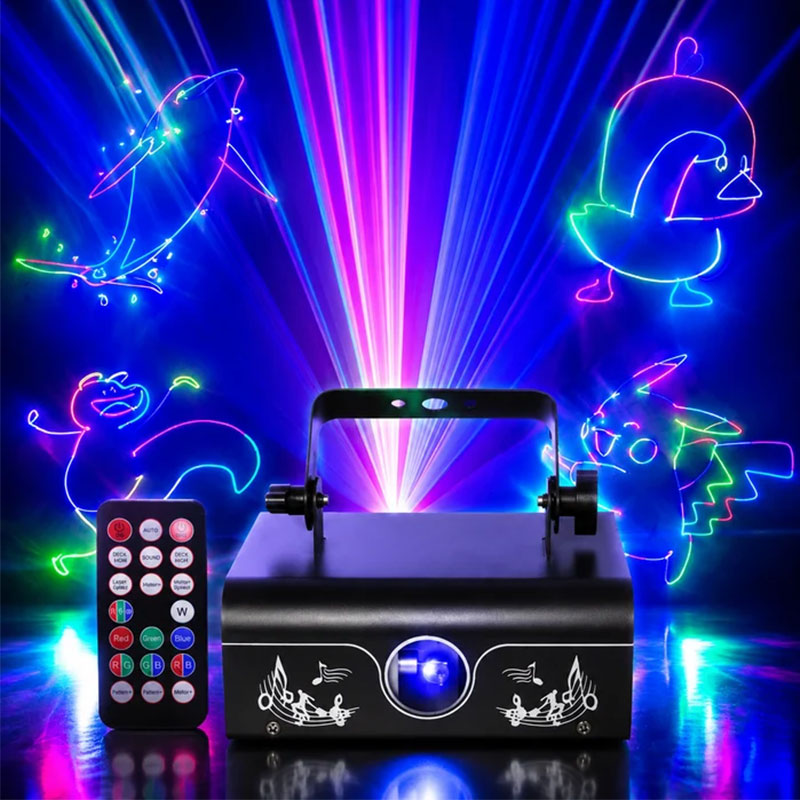 RaveLight™ -3D RGB Animation Party DJ Laser Projector