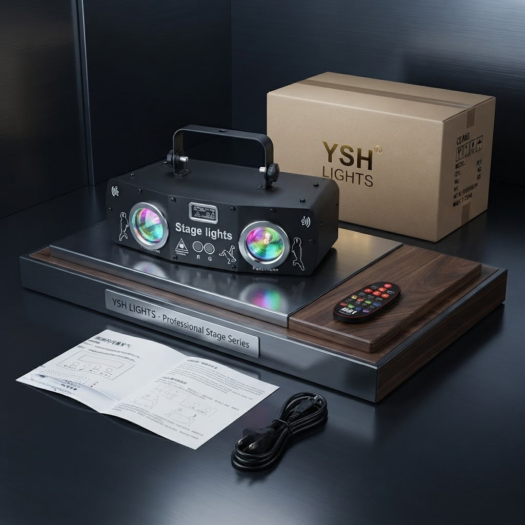 RaveLight™  3-in-1 Laser, Scanner, & Strobe Stage Lighting