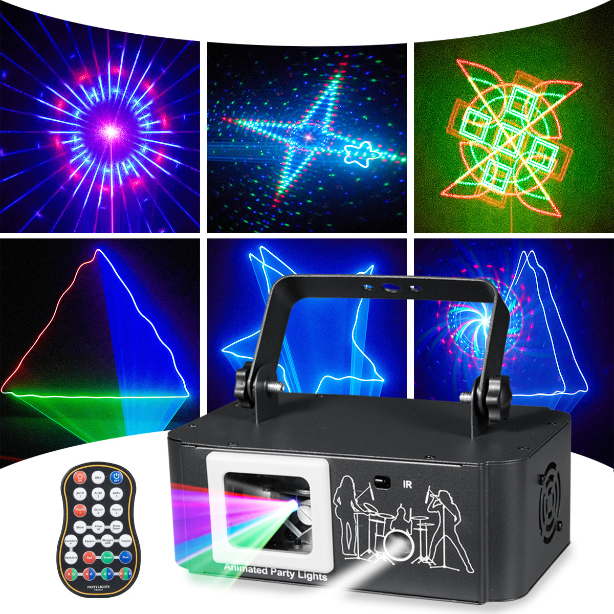 RaveLight™ Full-Color Starry Laser Projector