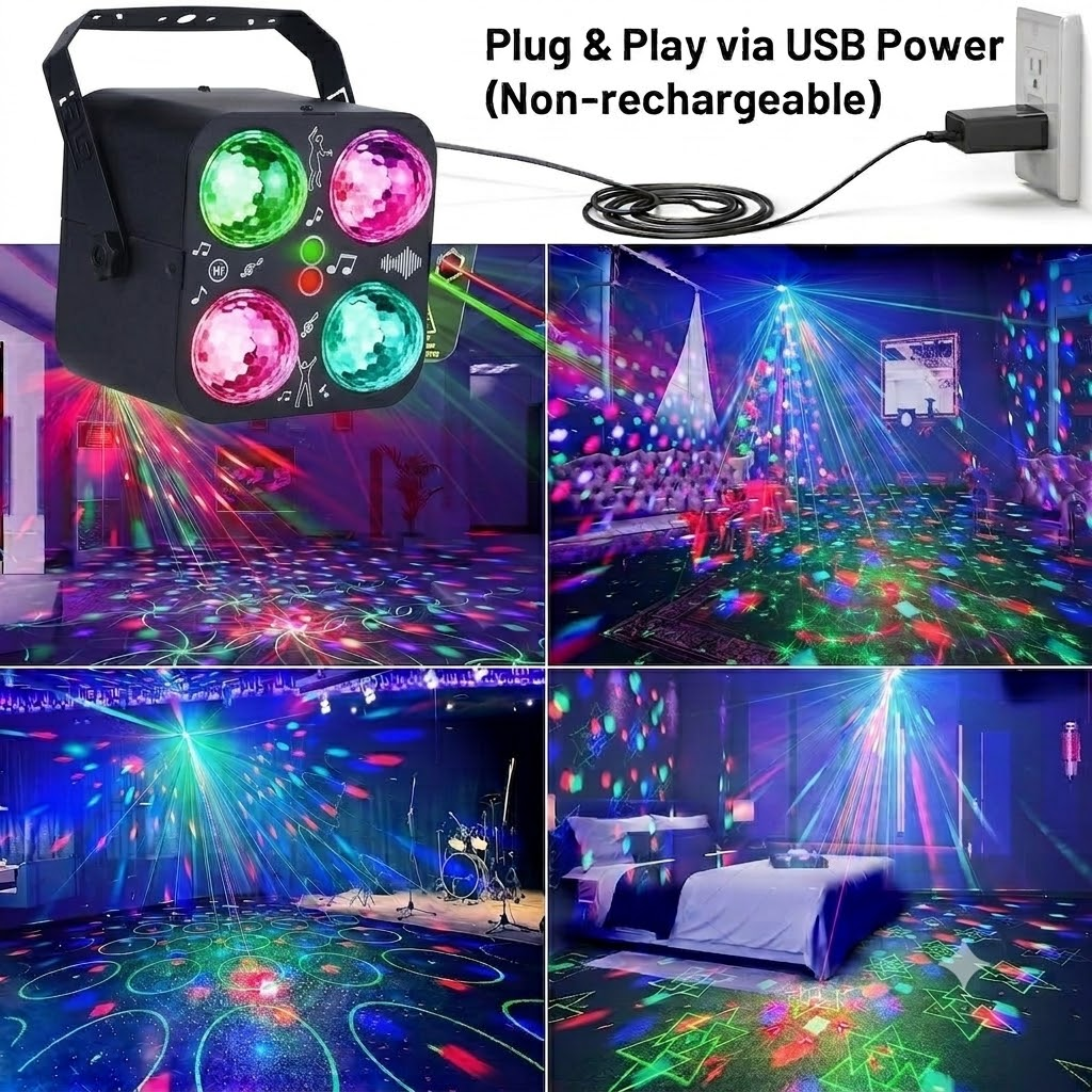 RaveLight™ 4 Magic Ball Pattern Light