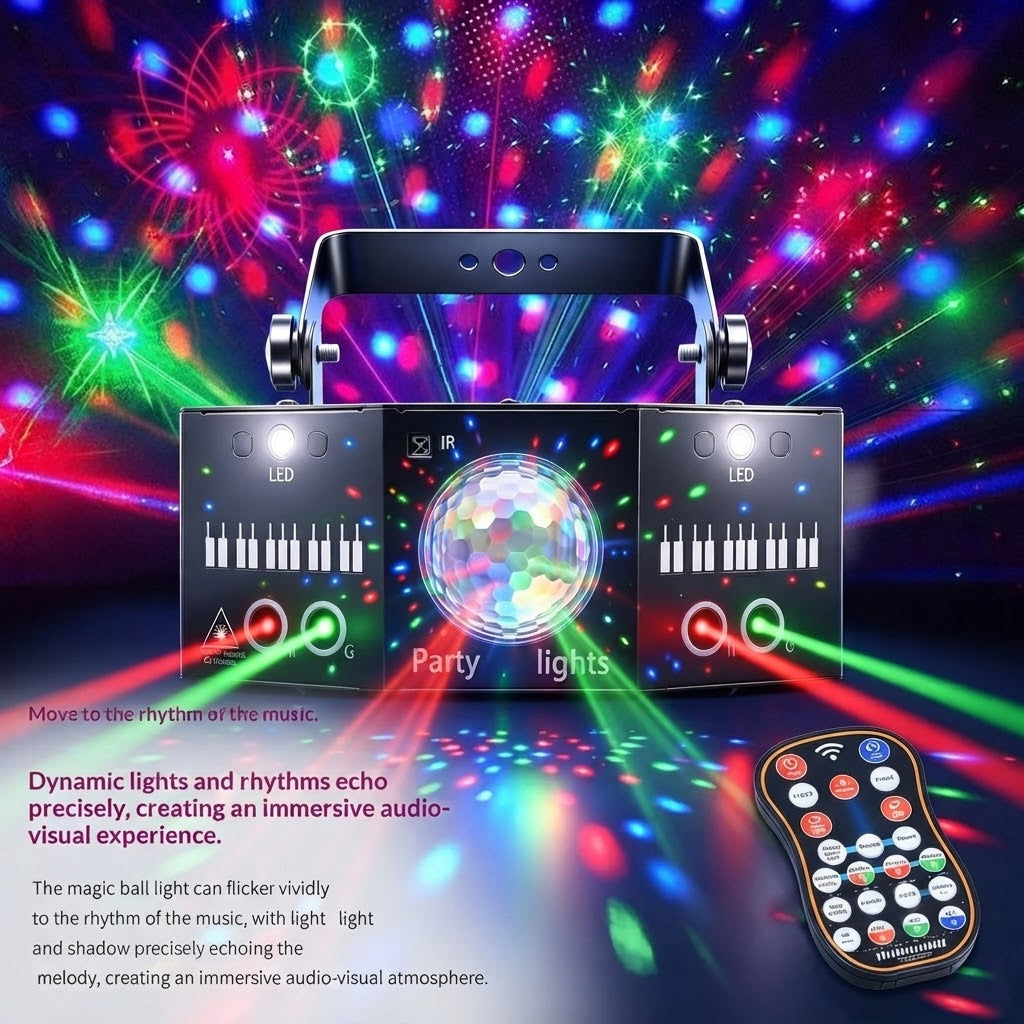 RaveLight™ 6 Eye Dj Disco Laser Light