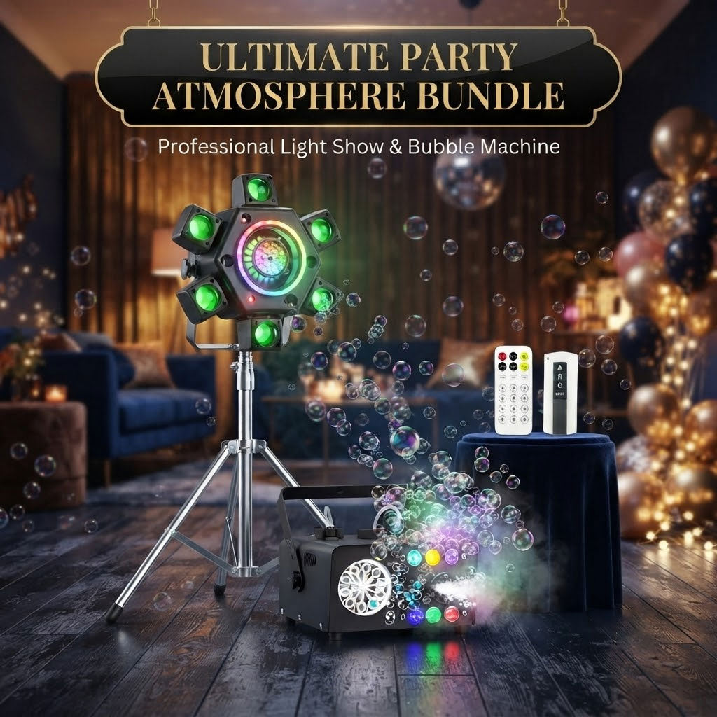 RaveLight™ KTV / Bars → DMX Beam Lights & RGBW Wash Fog Buble Machie