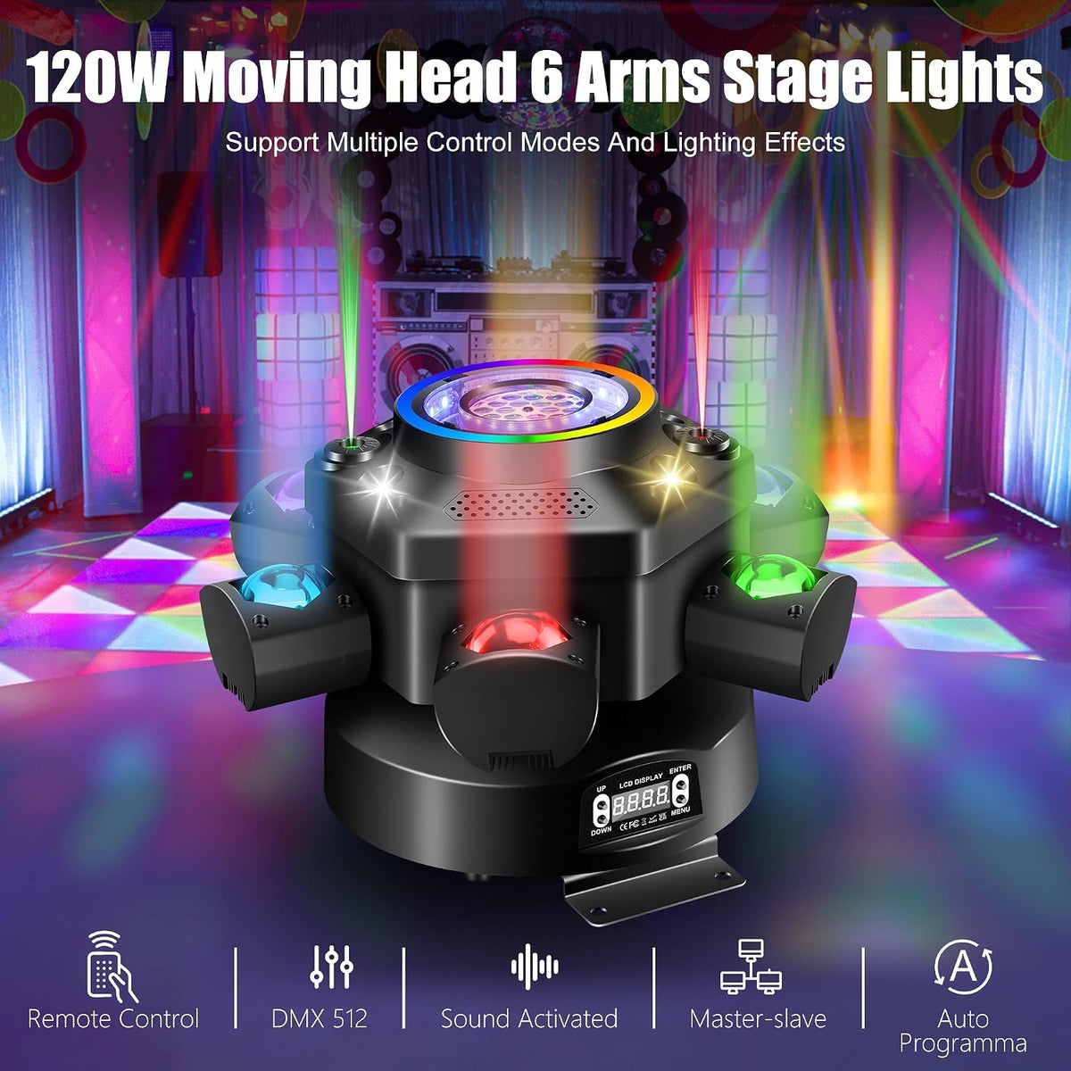 RaveLight™ 180W 8 IN 1 Moving Head