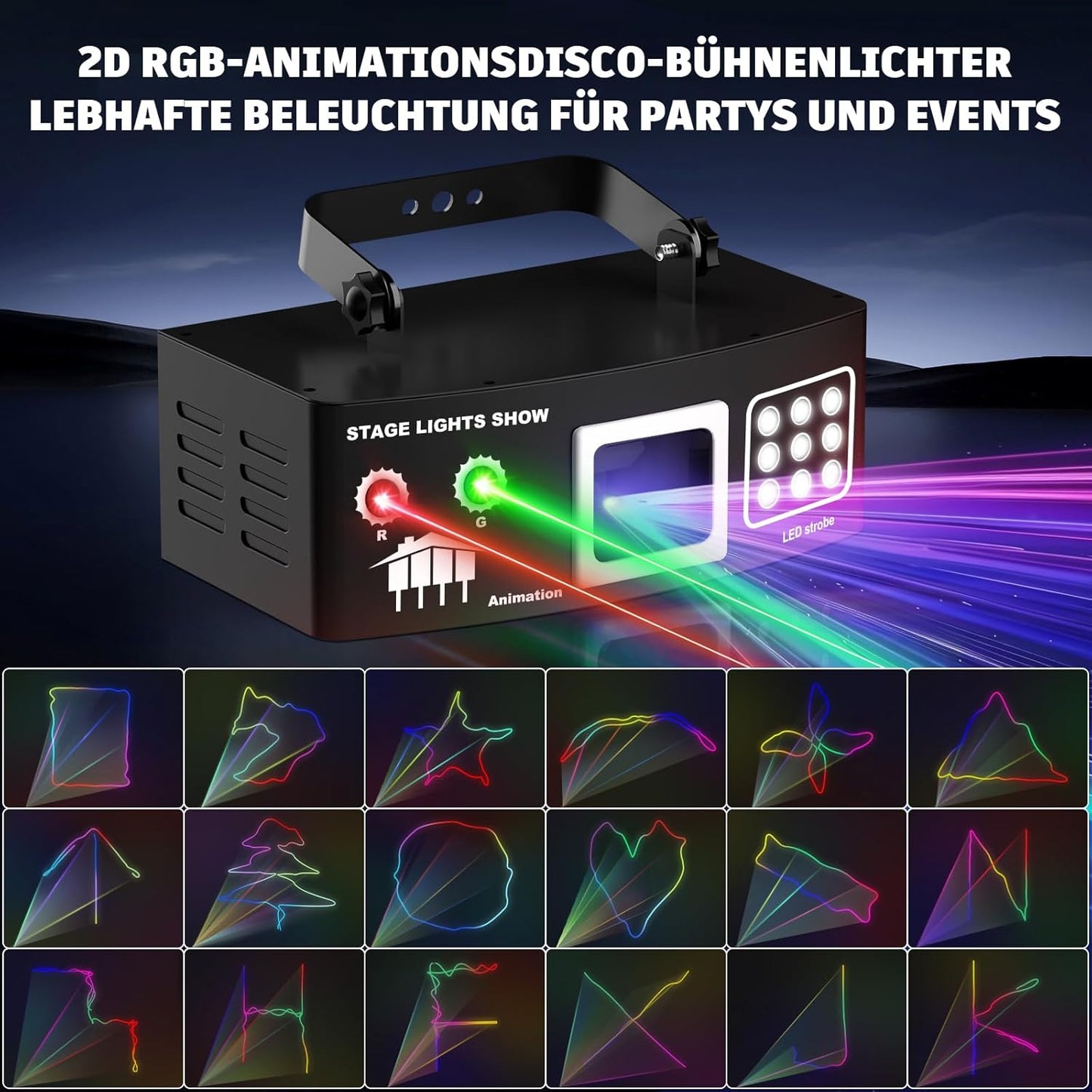 (NEW)RaveLight™ 12 Hole Beam Light