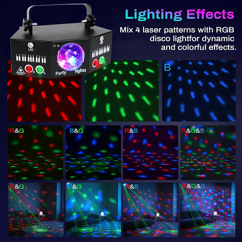 RaveLight™ 6 Eye Dj Disco Laser Light