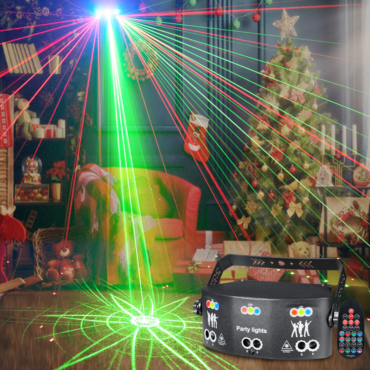 (HOT)RaveLight™ UPGRADED 15-Eye Laser Party Light