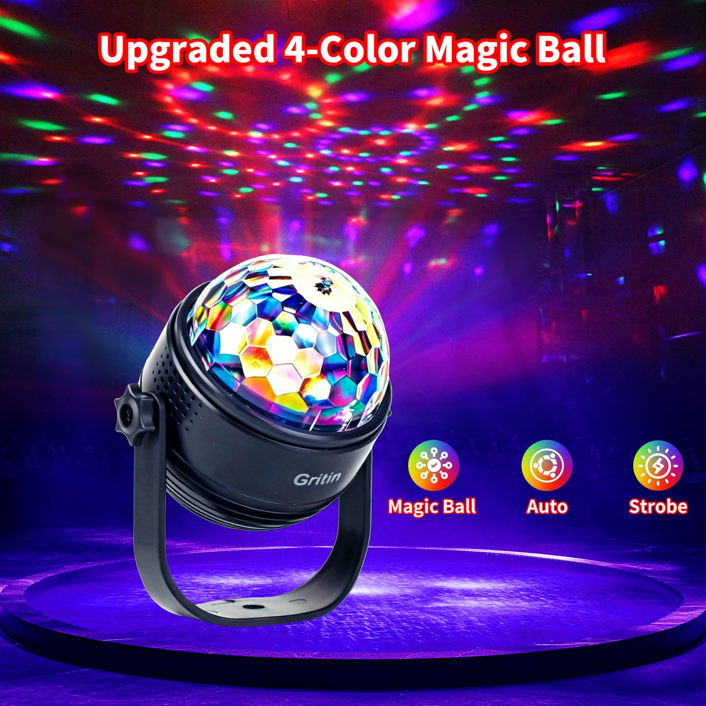 (HOT)RaveLight™ Color Laser Light & Disco Ball light