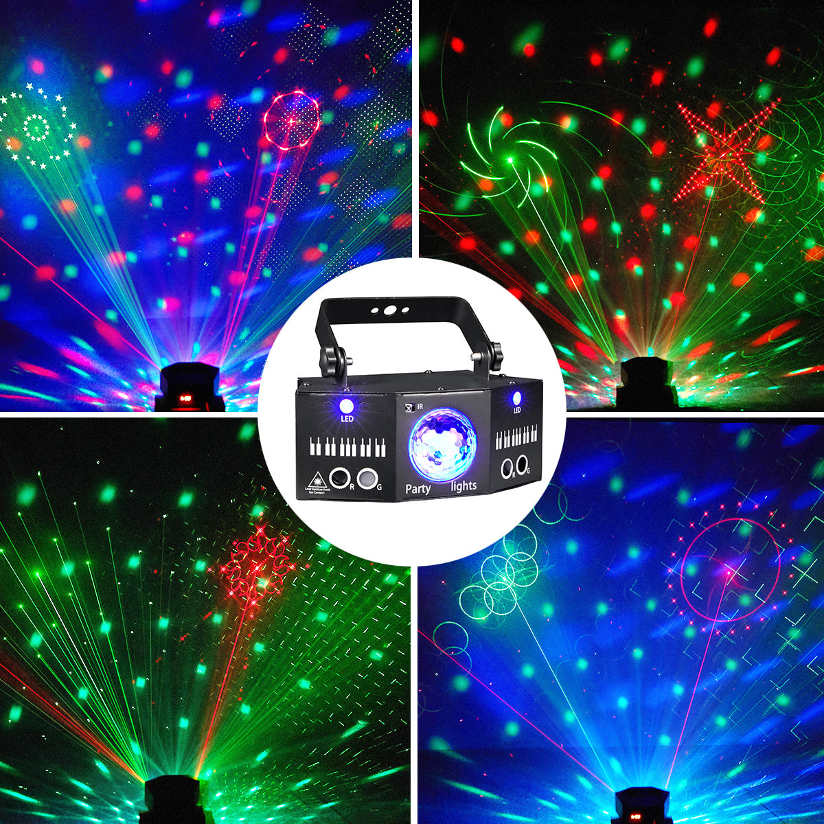 RaveLight™ 6 Eye Dj Disco Laser Light