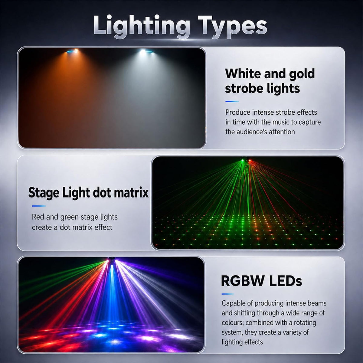 RaveLight™  150W Six Arm Moving Head Stage Light