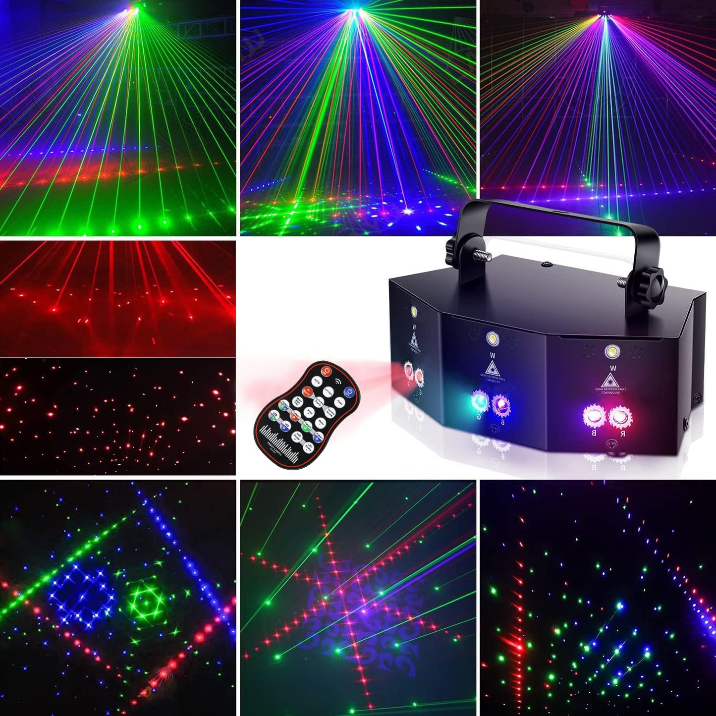 Local Stock|RaveLight™ Updated 9-Eye Laser Party Light