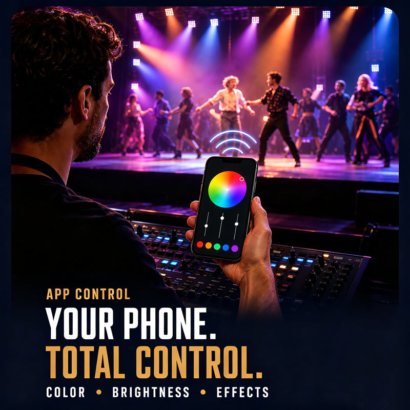 NEW RaveLight™ APP Control Rechargebale Par Lamp Wash Light