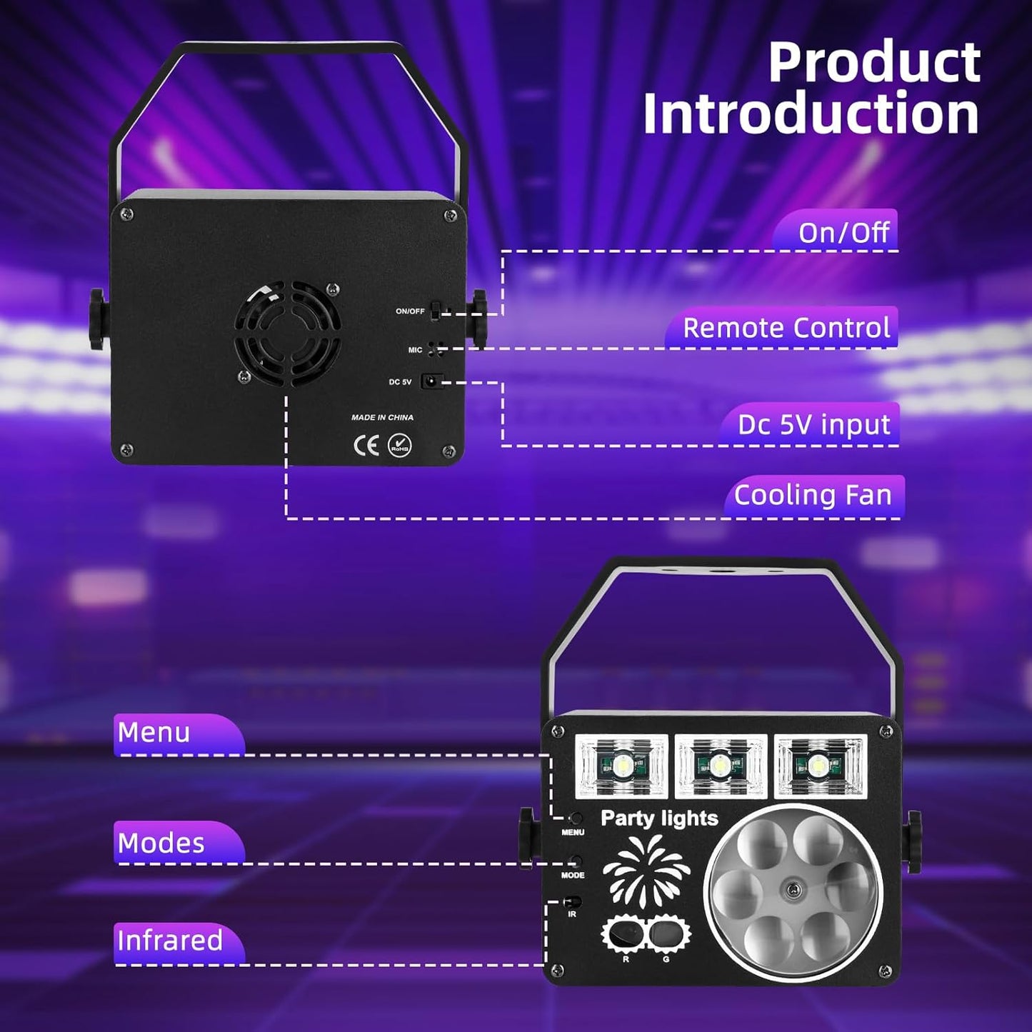 RaveLight™ 3 In 1 Party Light