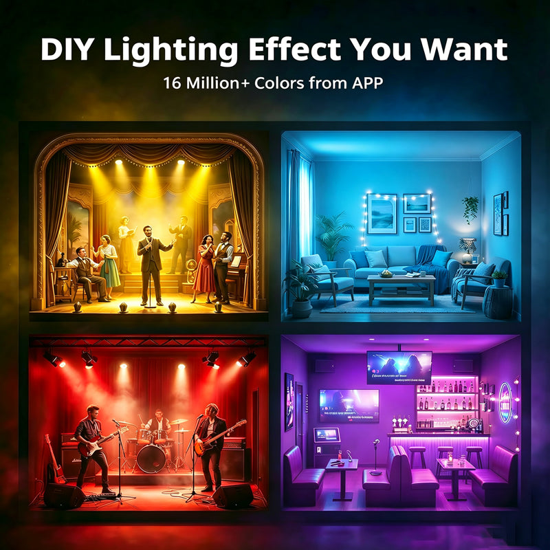 NEW RaveLight™ APP Control Rechargebale Par Lamp Wash Light