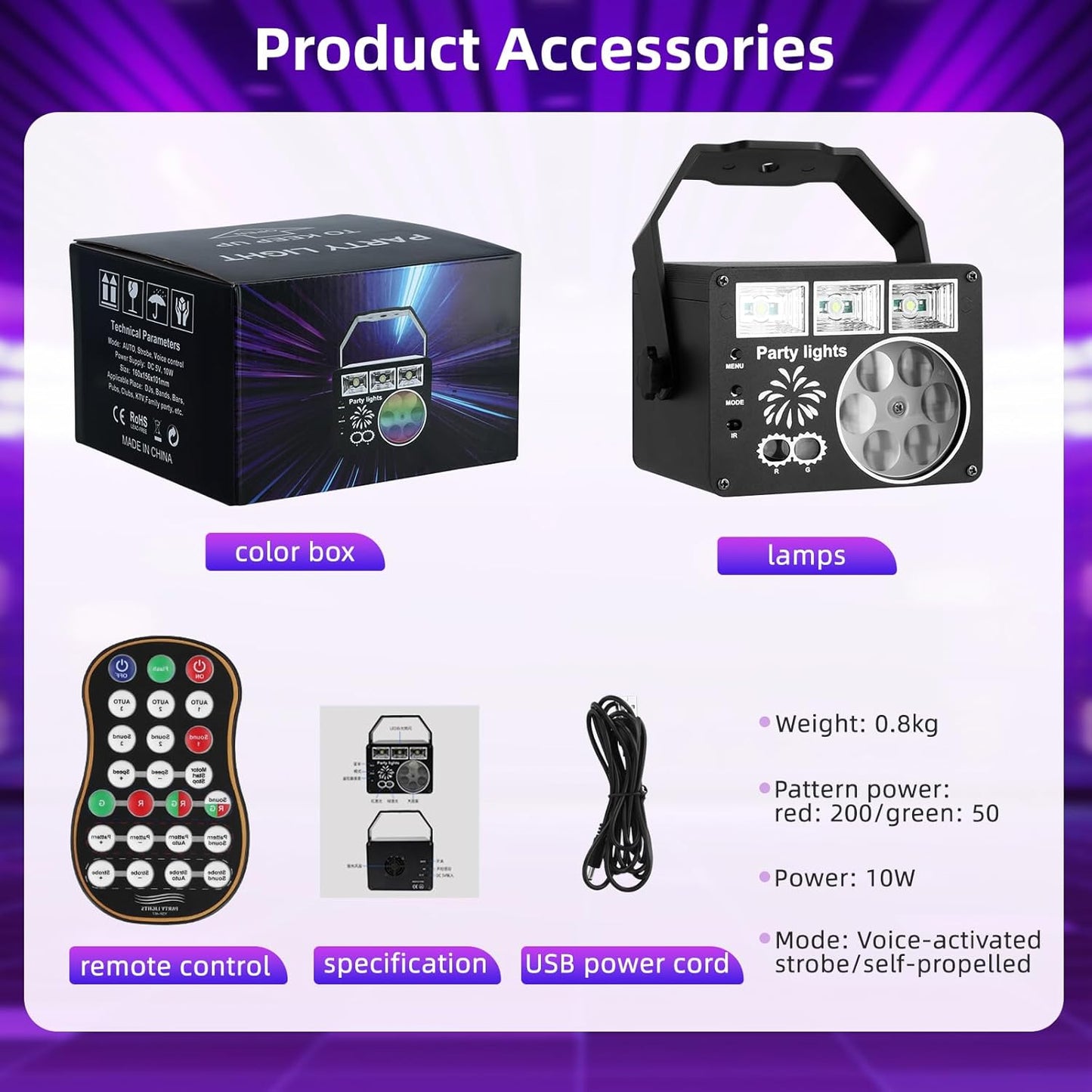 RaveLight™ 3 In 1 Party Light