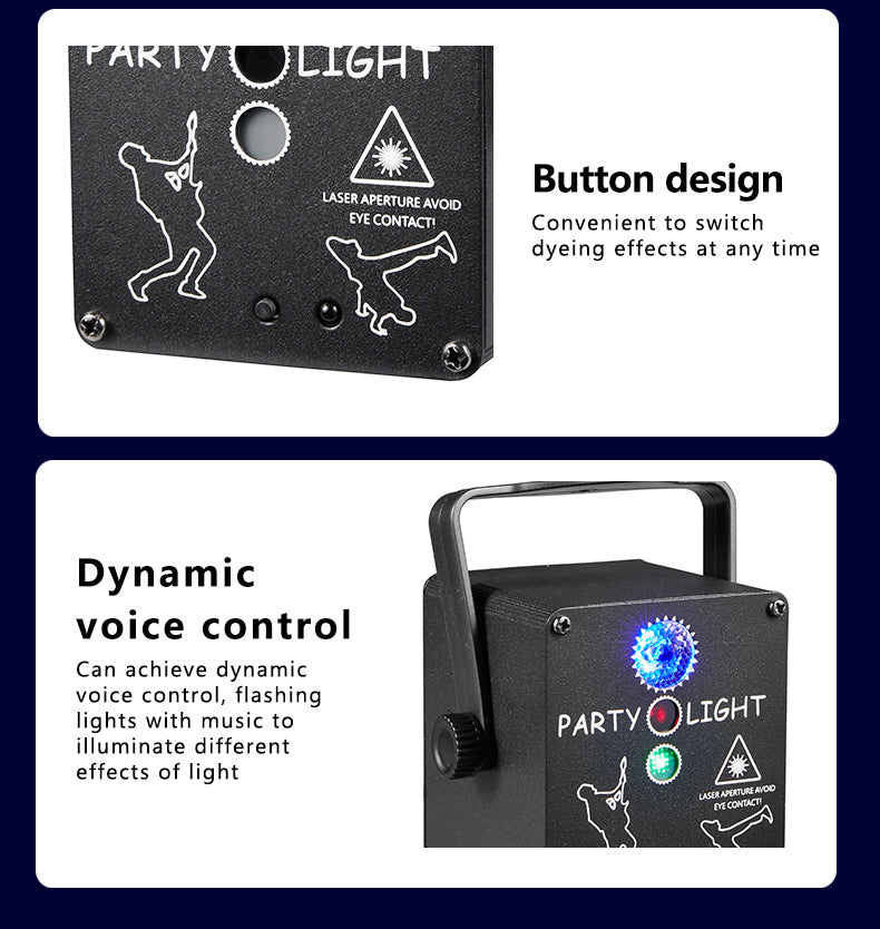 RaveLight™ WIRELESS 3-Laser Strobe Lighting