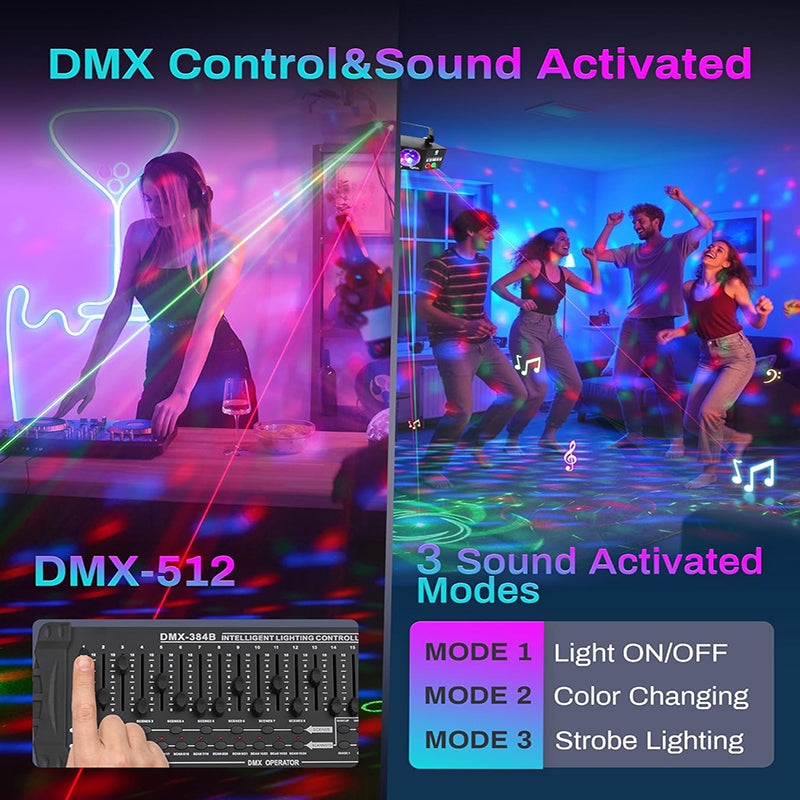 RaveLight™ 6 Eye Dj Disco Laser Light