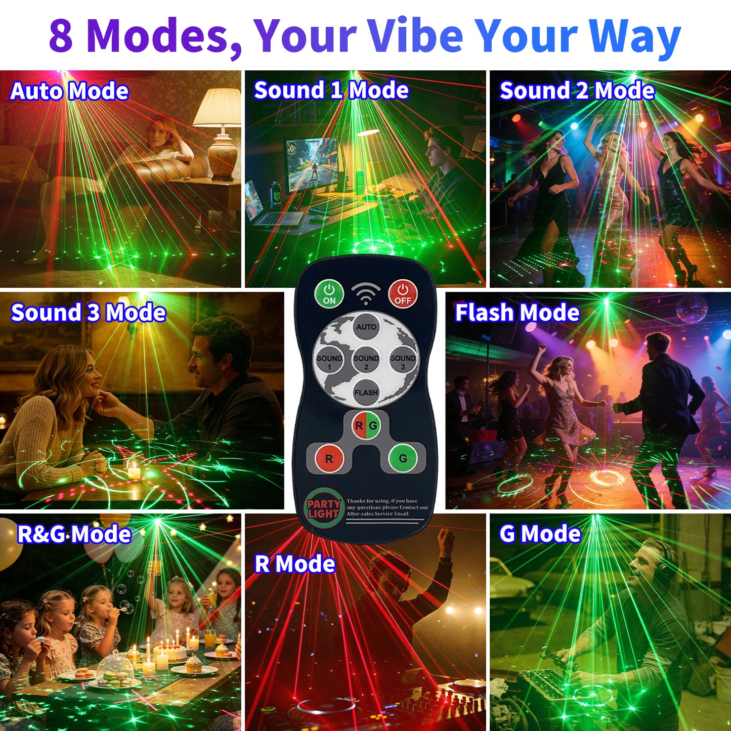 RaveLight™-2 Pack Disco Dj Lights