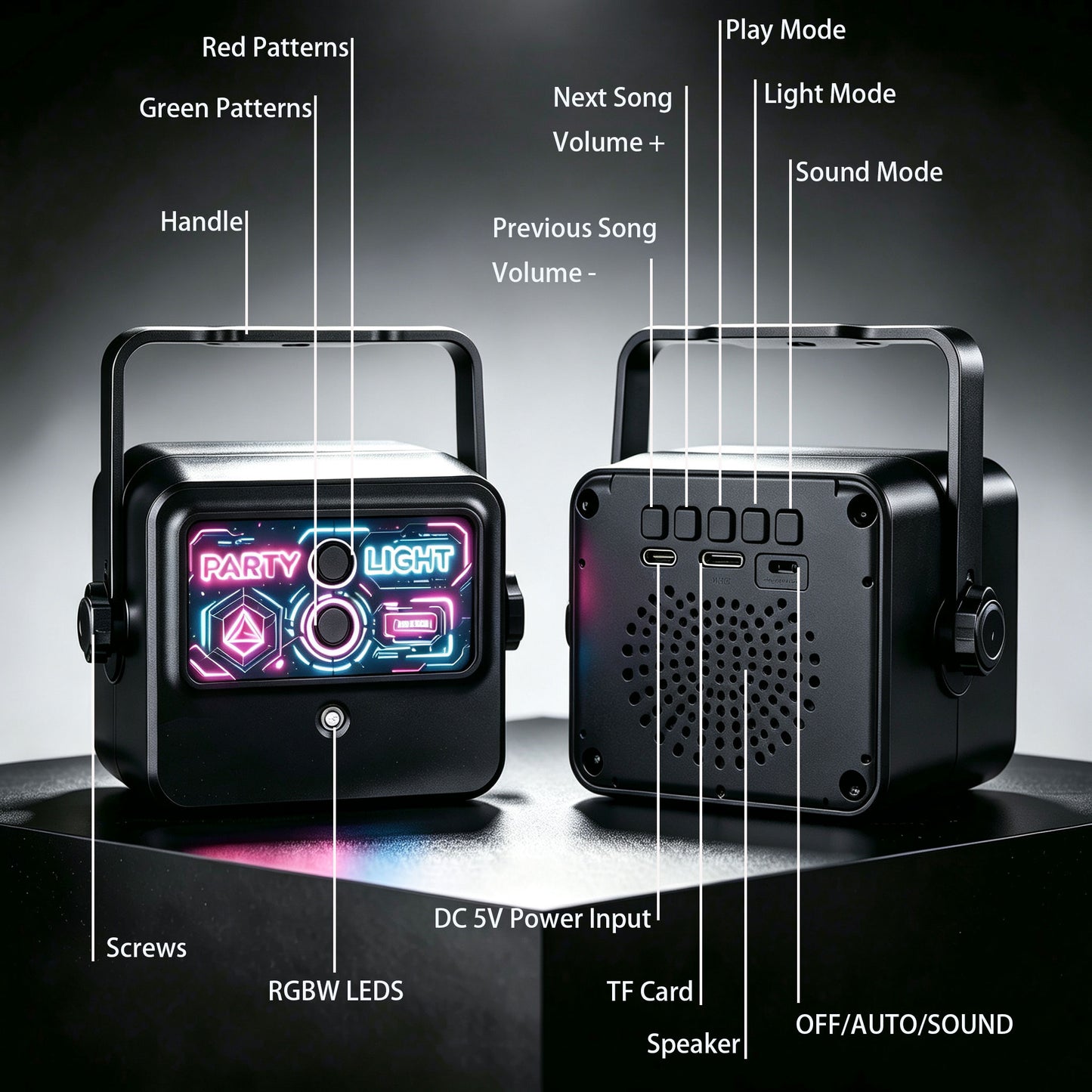 (NEW)RaveLight™-Bluetooth Speaker Party Lights