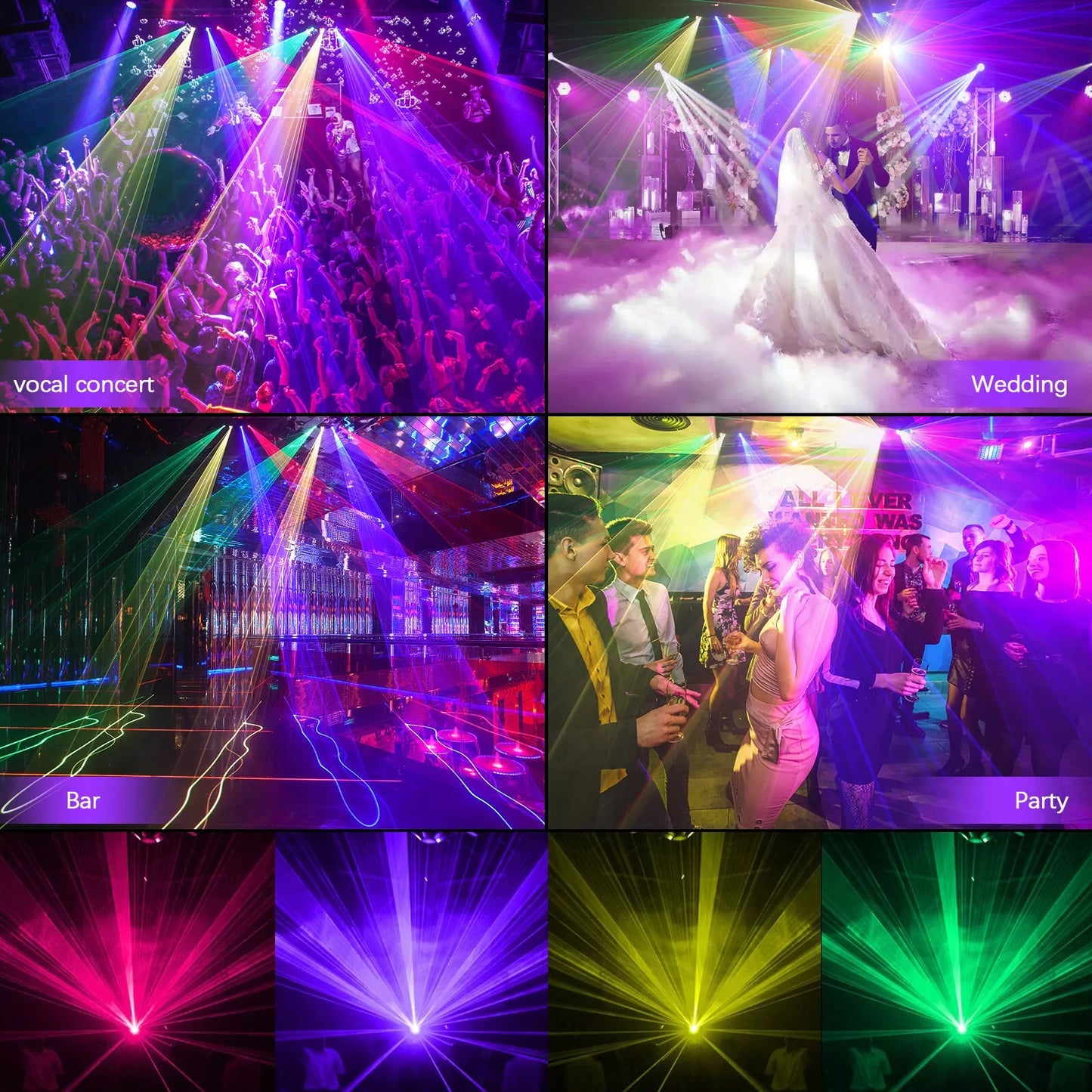 RaveLight™ 4 Beam RGBY Ravelight