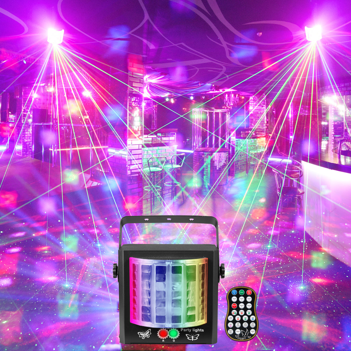 RaveLight™ Butterfly Laser Disco Light