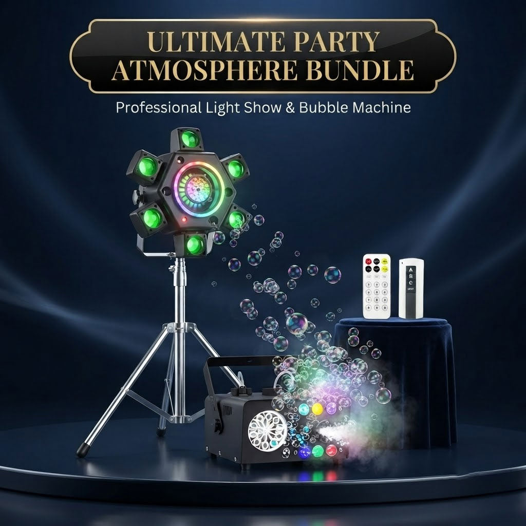 RaveLight™ KTV / Bars → DMX Beam Lights & RGBW Wash Fog Buble Machie