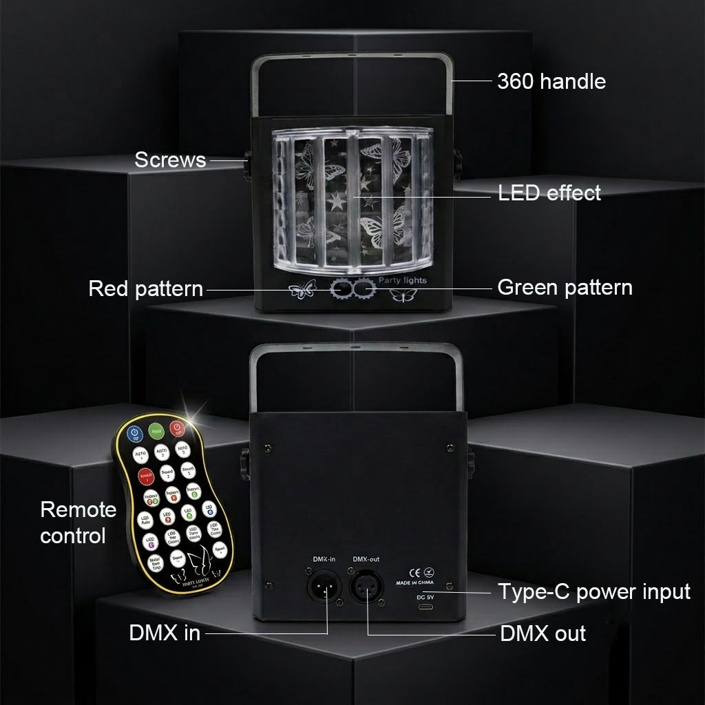 RaveLight™ Butterfly Laser Disco Light