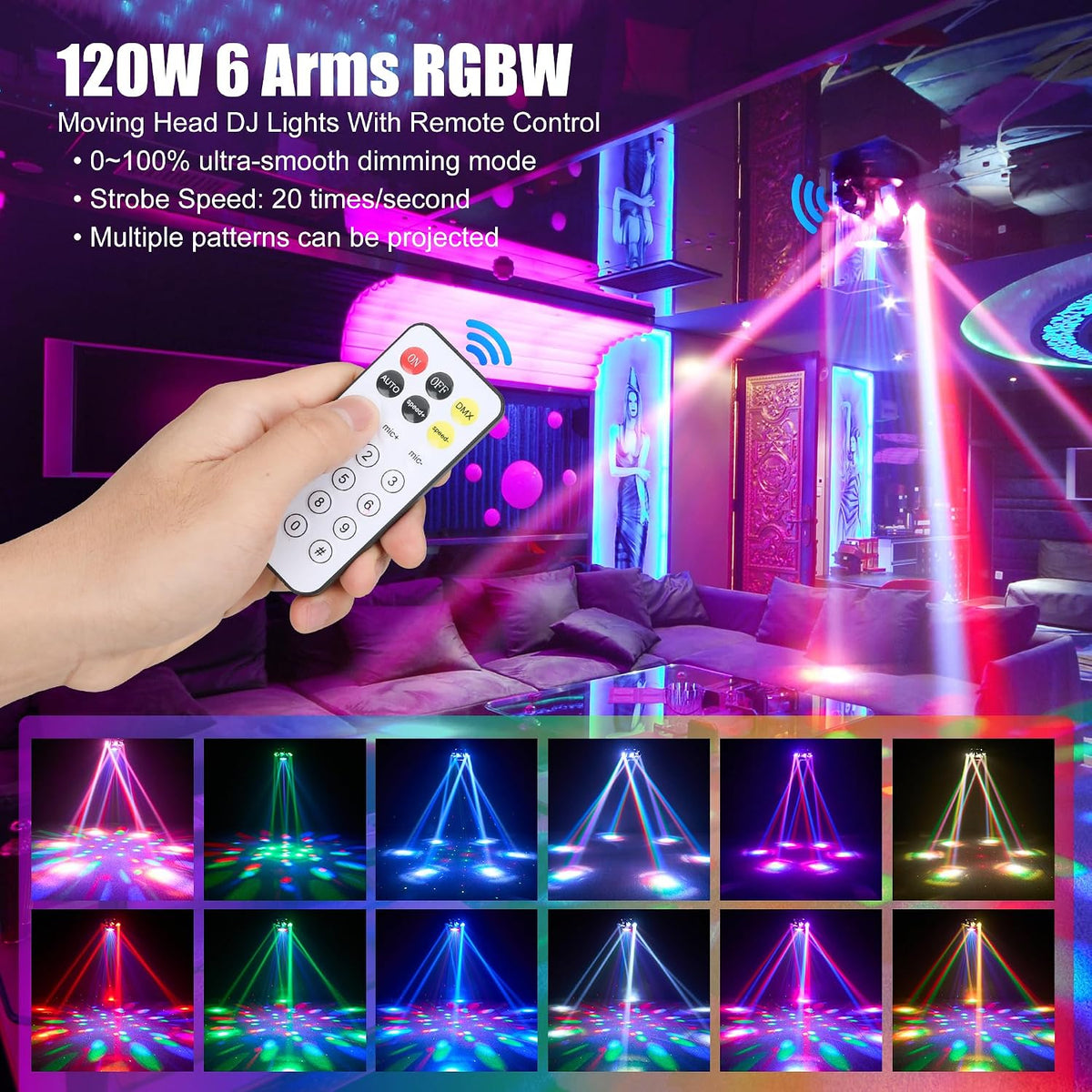 RaveLight™ 180W 8 IN 1 Moving Head