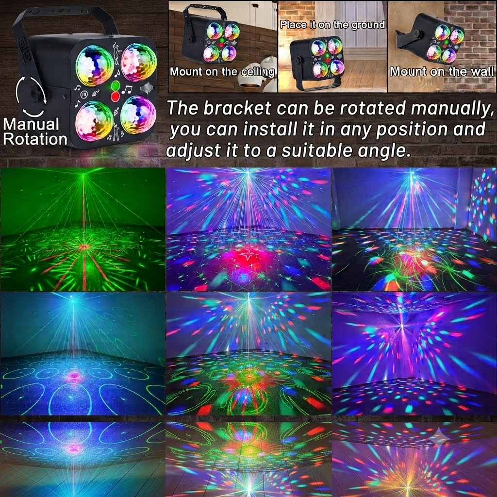 RaveLight™ 4 Magic Ball Pattern Light