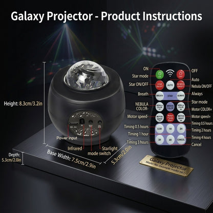 RaveLight™ Remote Galaxy Projector