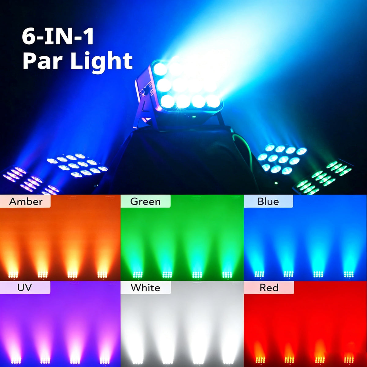 NEW RaveLight™ APP Control Rechargebale Par Lamp Wash Light