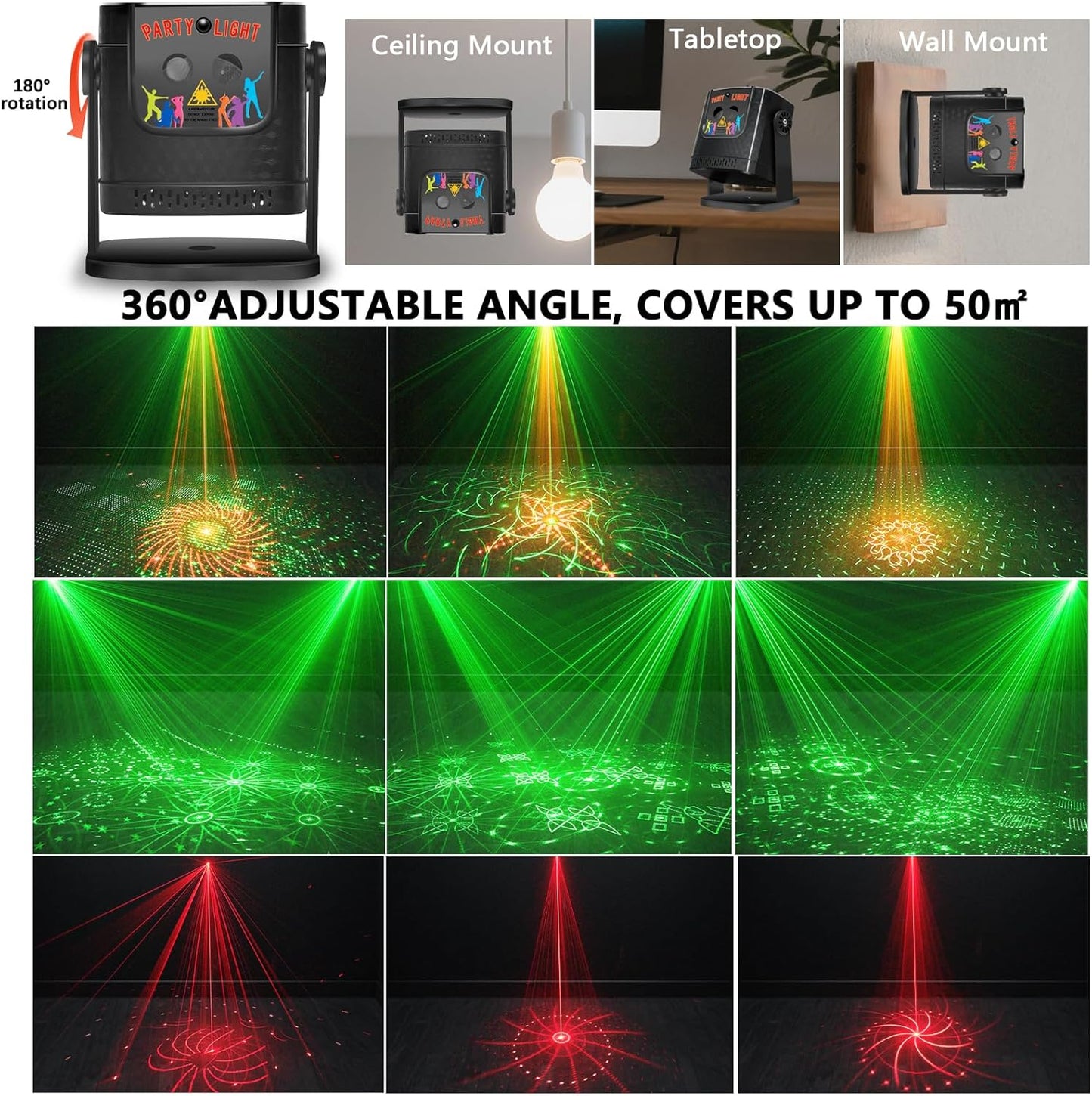RaveLight™  60 Pattern Laser Light