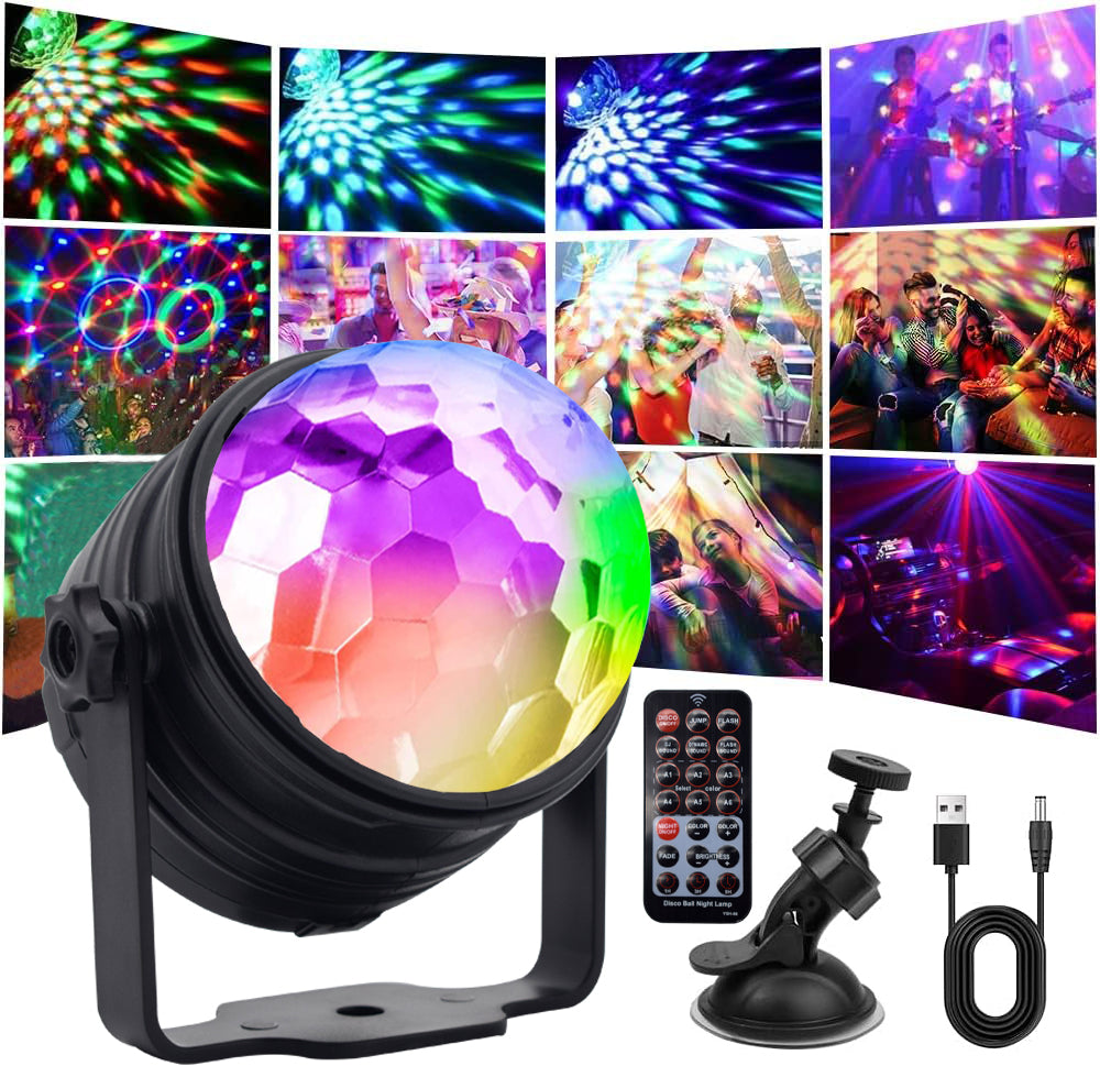 RaveLight™ USB Disco Ball Lamp 2 pcs