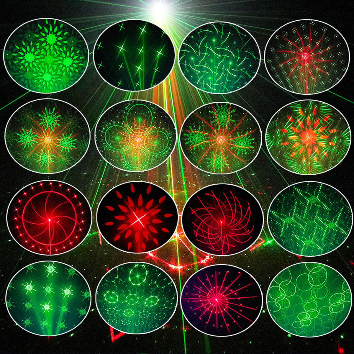 RaveLight™ WIRELESS 3-Laser Strobe Lighting