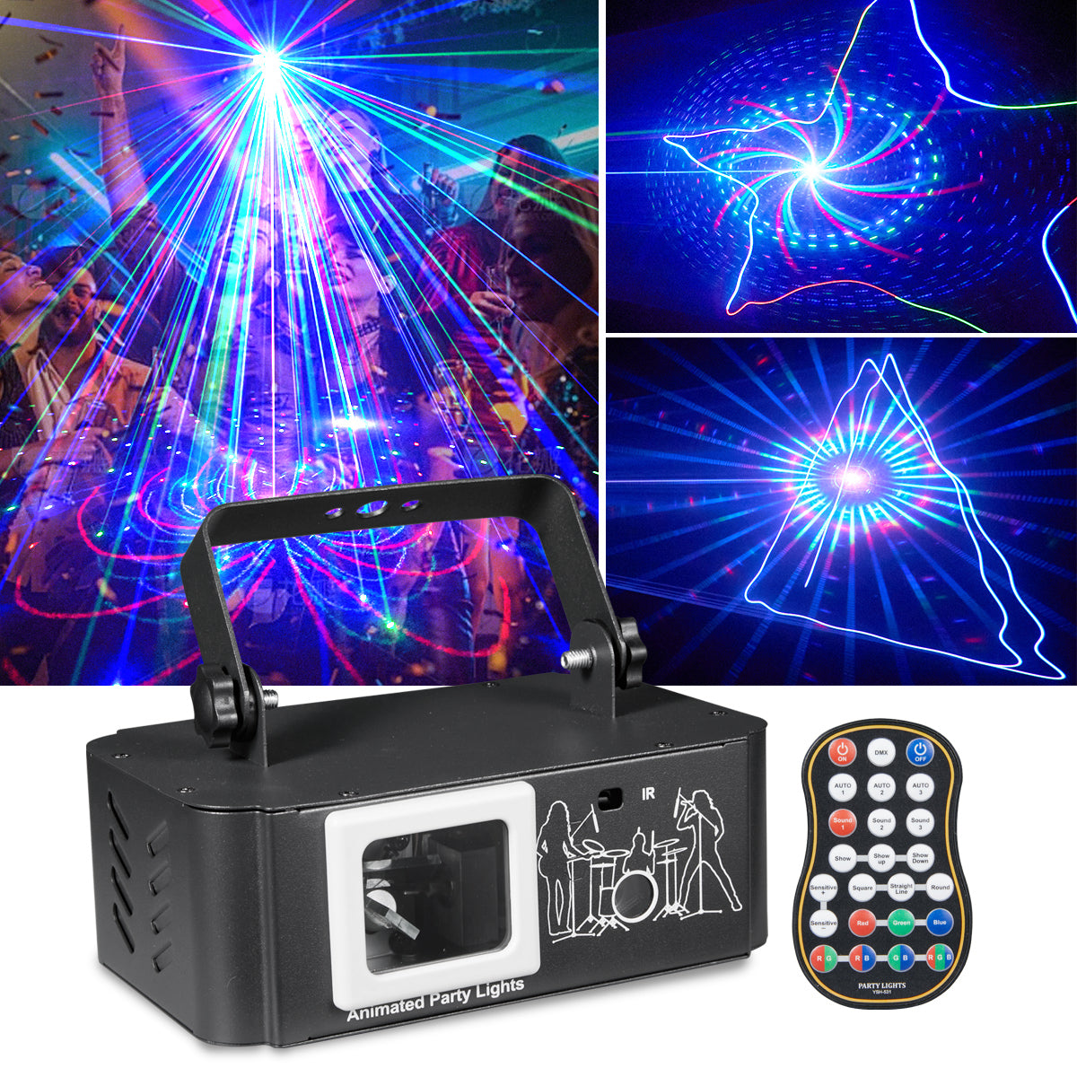 RaveLight™ Full-Color Starry Laser Projector