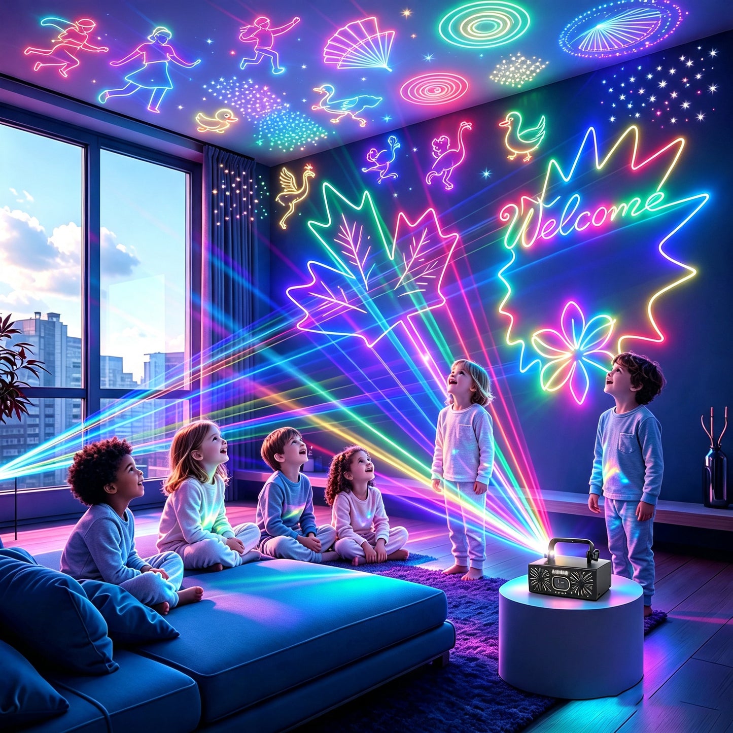 RaveLight™ -3D RGB Animation Party DJ Laser Projector