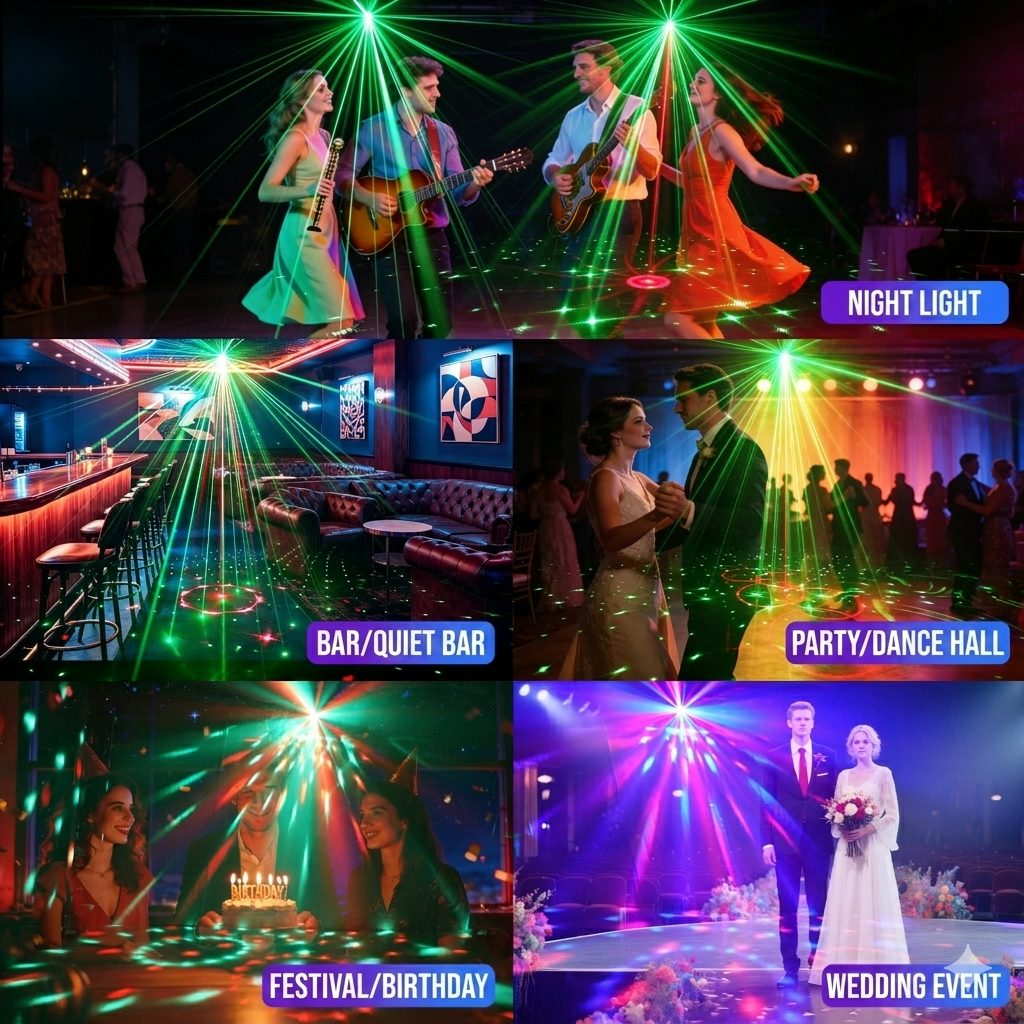 (HOT)RaveLight™ Color Laser Light & Disco Ball light