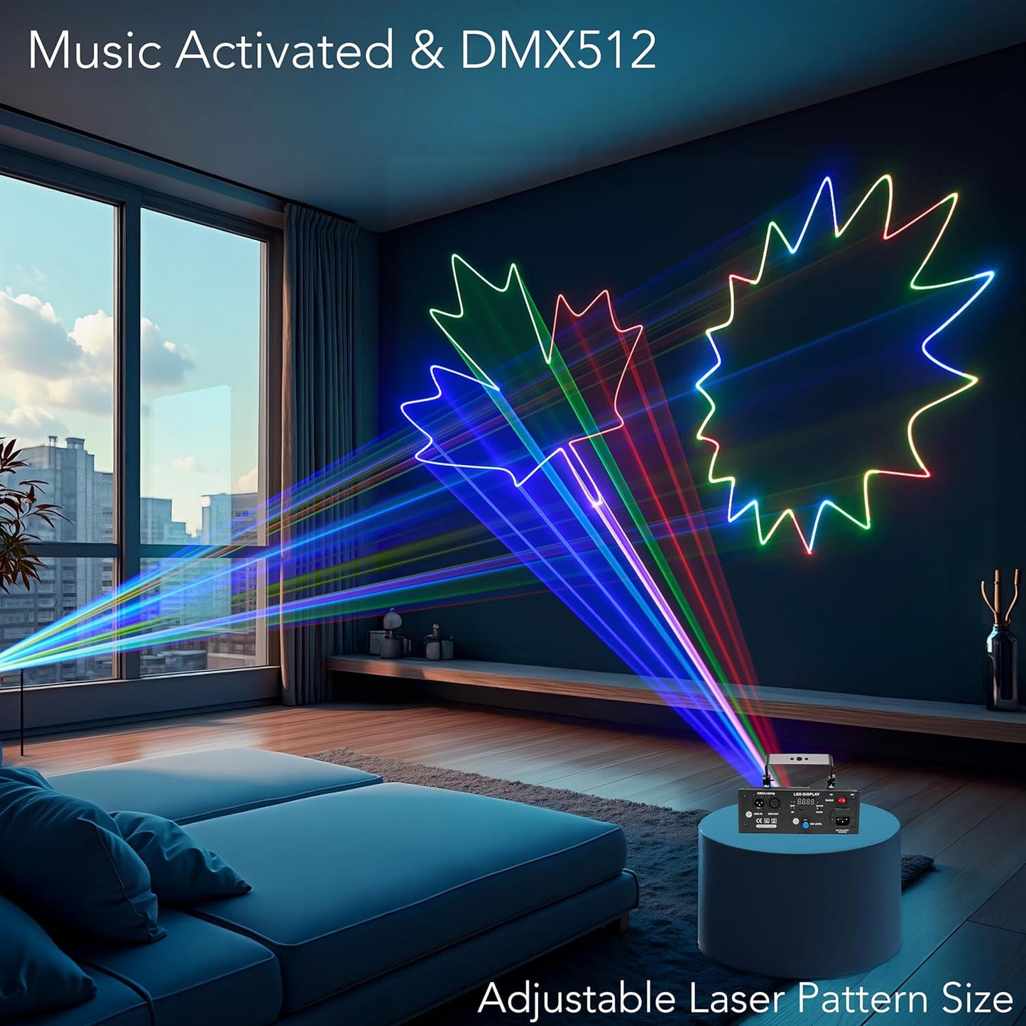 (HOT)RaveLight™ 1 W Animated Projector