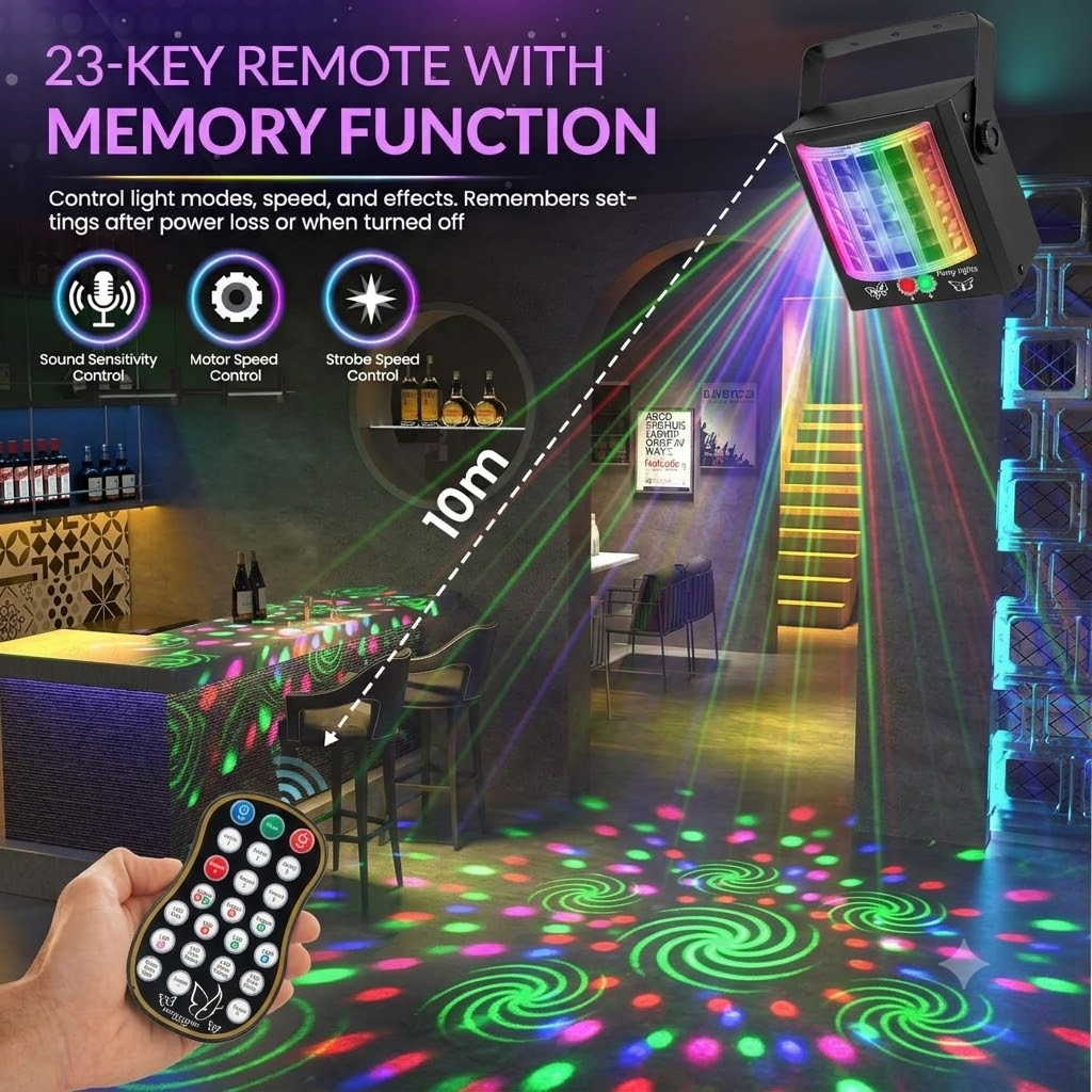 RaveLight™ Butterfly Laser Disco Light