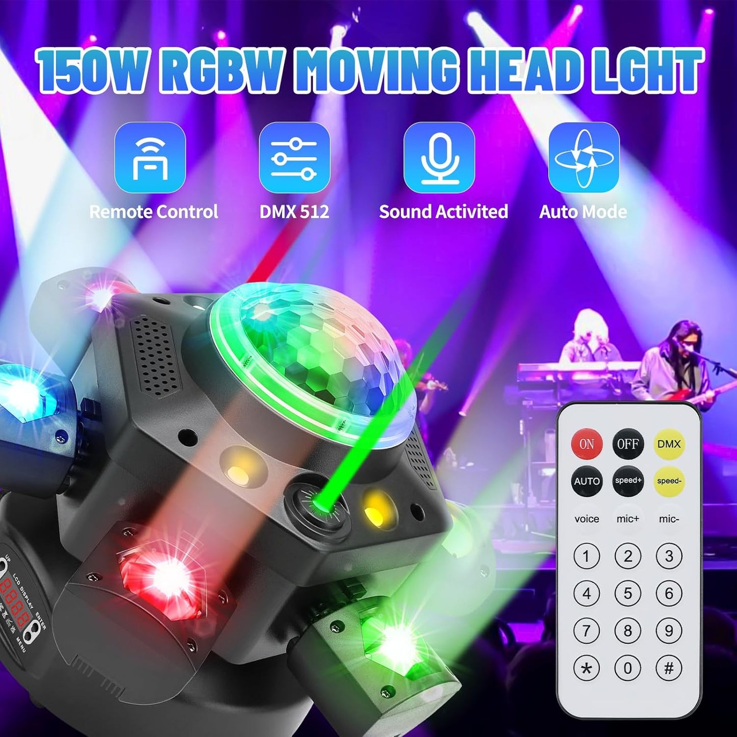 RaveLight™ 150W LED Disco Ball Moving Head