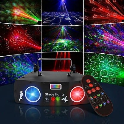 RaveLight™  3-in-1 Laser, Scanner, & Strobe Stage Lighting
